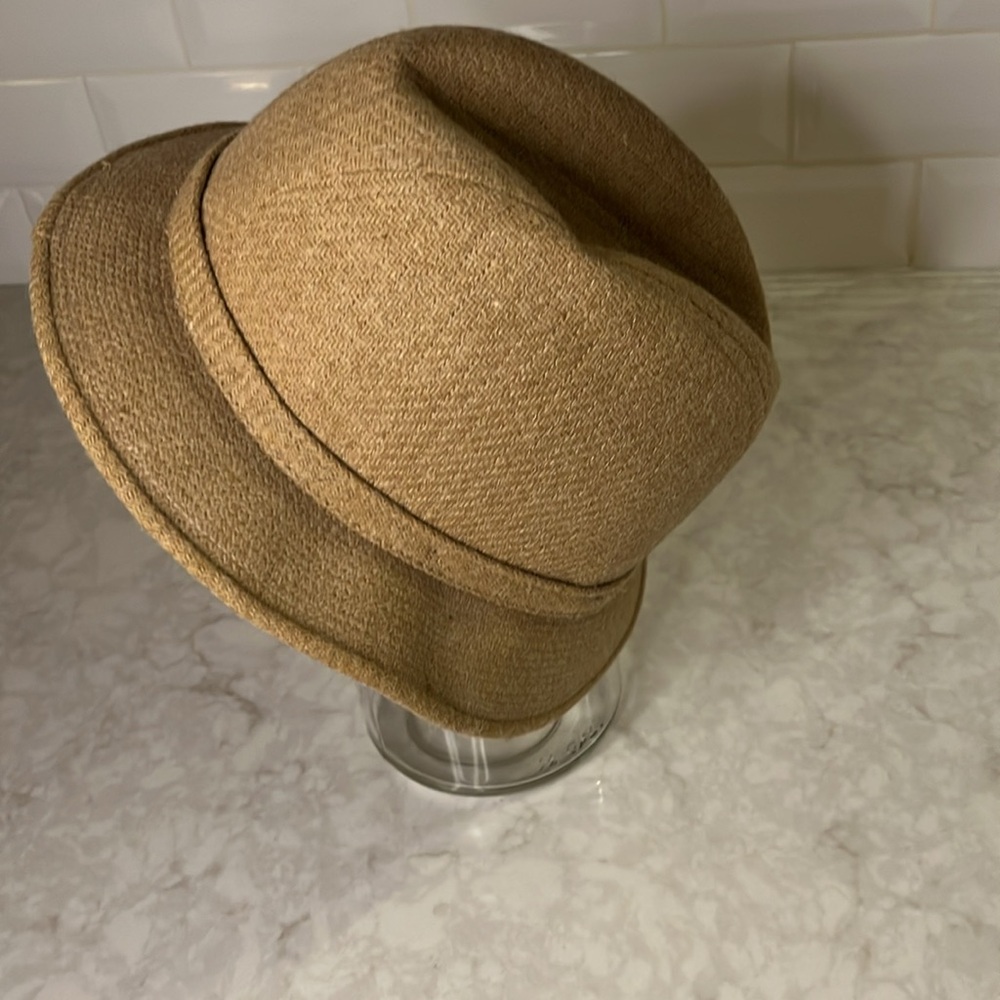 Adam New York fedora wool camel tan. Size XL 7 1/2 - 7 5/8. Unisex - Picture 3 of 7